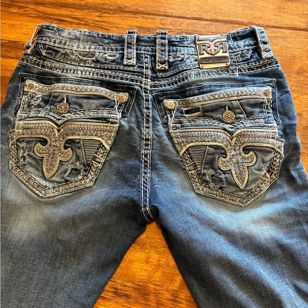 Men's Blue Grotto Rock Revival Jeans